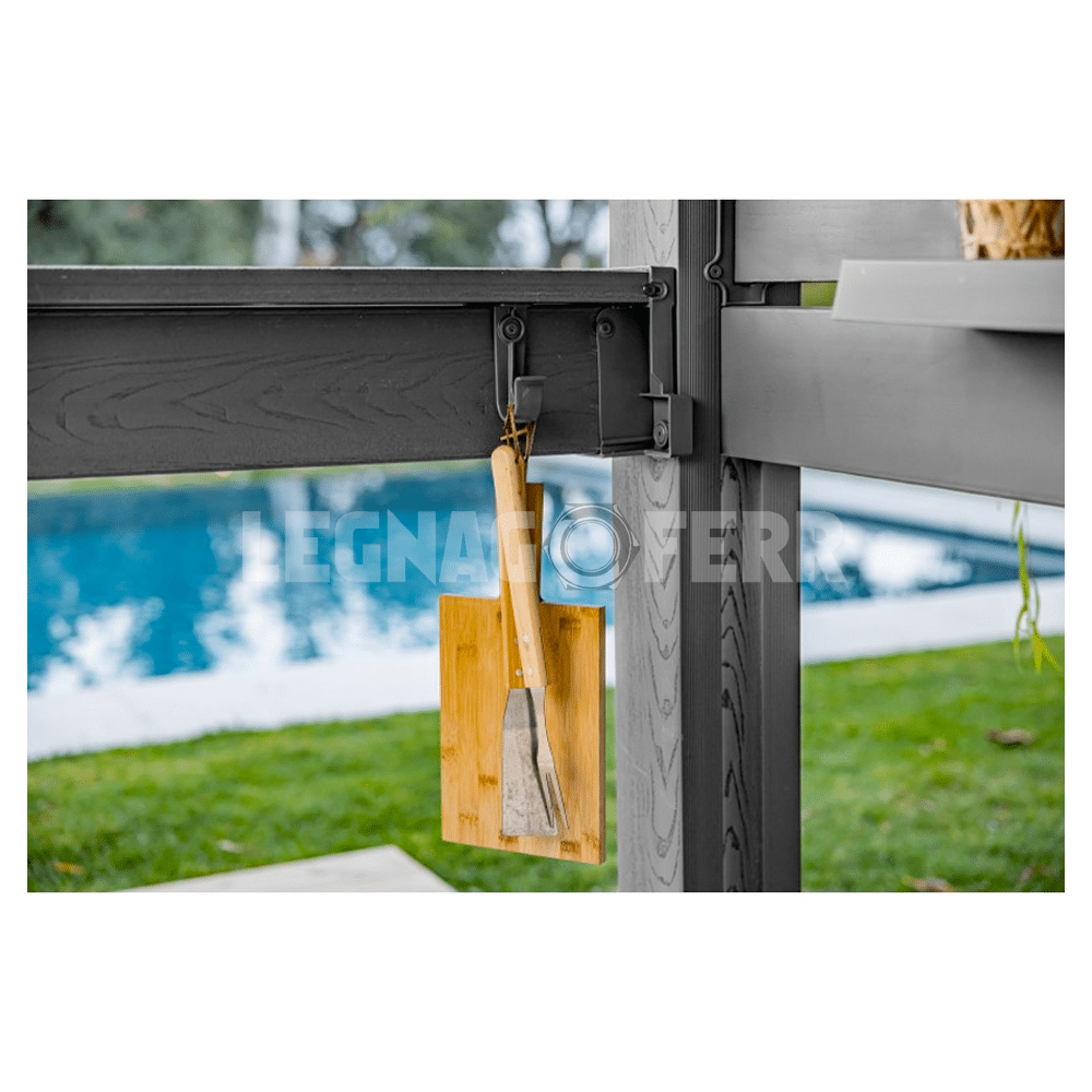 Keter Signature Walnut Gazebo Bar 230x230x238 cm 4 keter signature walnut legnagoferr3