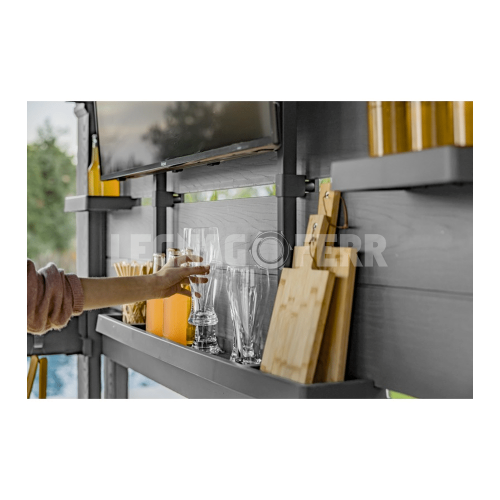 Keter Signature Walnut Gazebo Bar 230x230x238 cm 5 keter signature walnut legnagoferr5