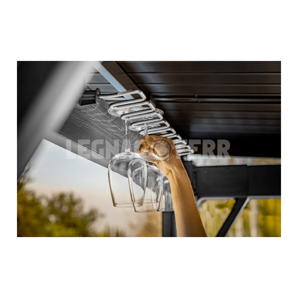 Keter Signature Walnut Gazebo Bar 230x230x238 cm 7 keter signature walnut legnagoferr6