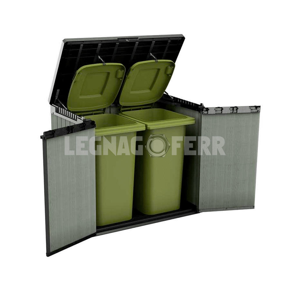 Keter Store It Out Darwin Box Porta Attrezzi Verde 1150L 140x80x120 cm 5 keter store it out darwin legnagoferr4