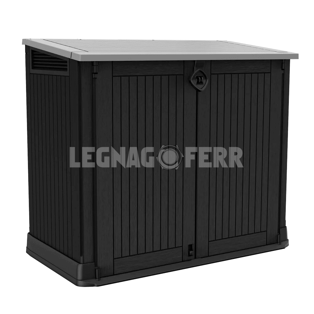 Keter Store It Out Midi Box Porta Attrezzi Nero 880L 132x71,5x113,5 cm 1 keter store it out legnagoferr