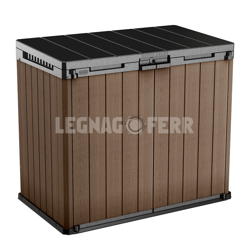 Keter Store It Out Darwin Box Porta Attrezzi Marrone 1150L 140x80x120 cm 1 keter store it out legnagoferr