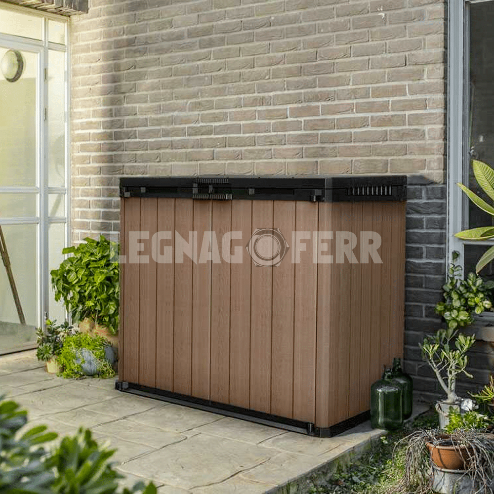 Keter Store It Out Darwin Box Porta Attrezzi Marrone 1150L 140x80x120 cm 2 keter store it out legnagoferr1