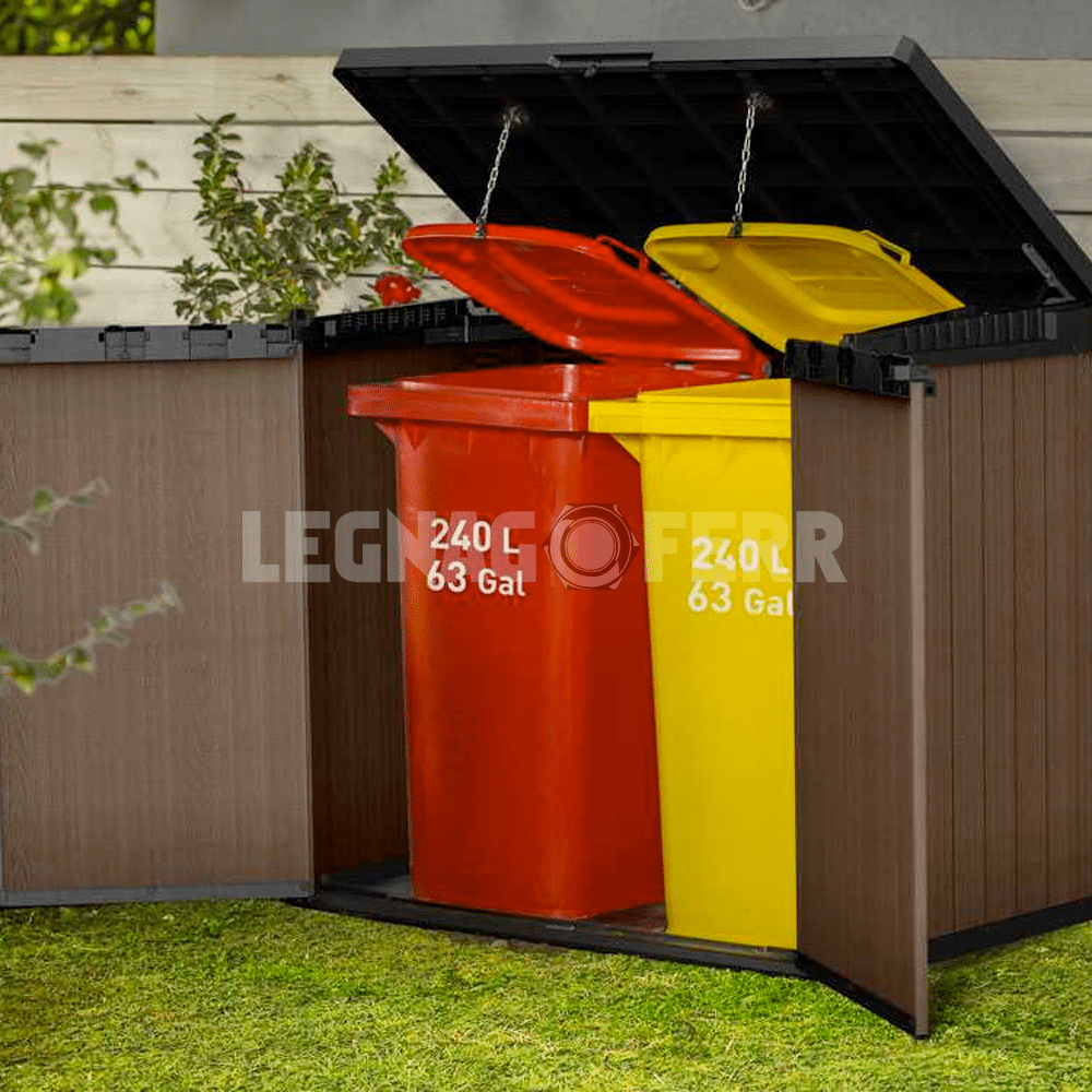 Keter Store It Out Darwin Box Porta Attrezzi Marrone 1150L 140x80x120 cm 4 keter store it out legnagoferr3
