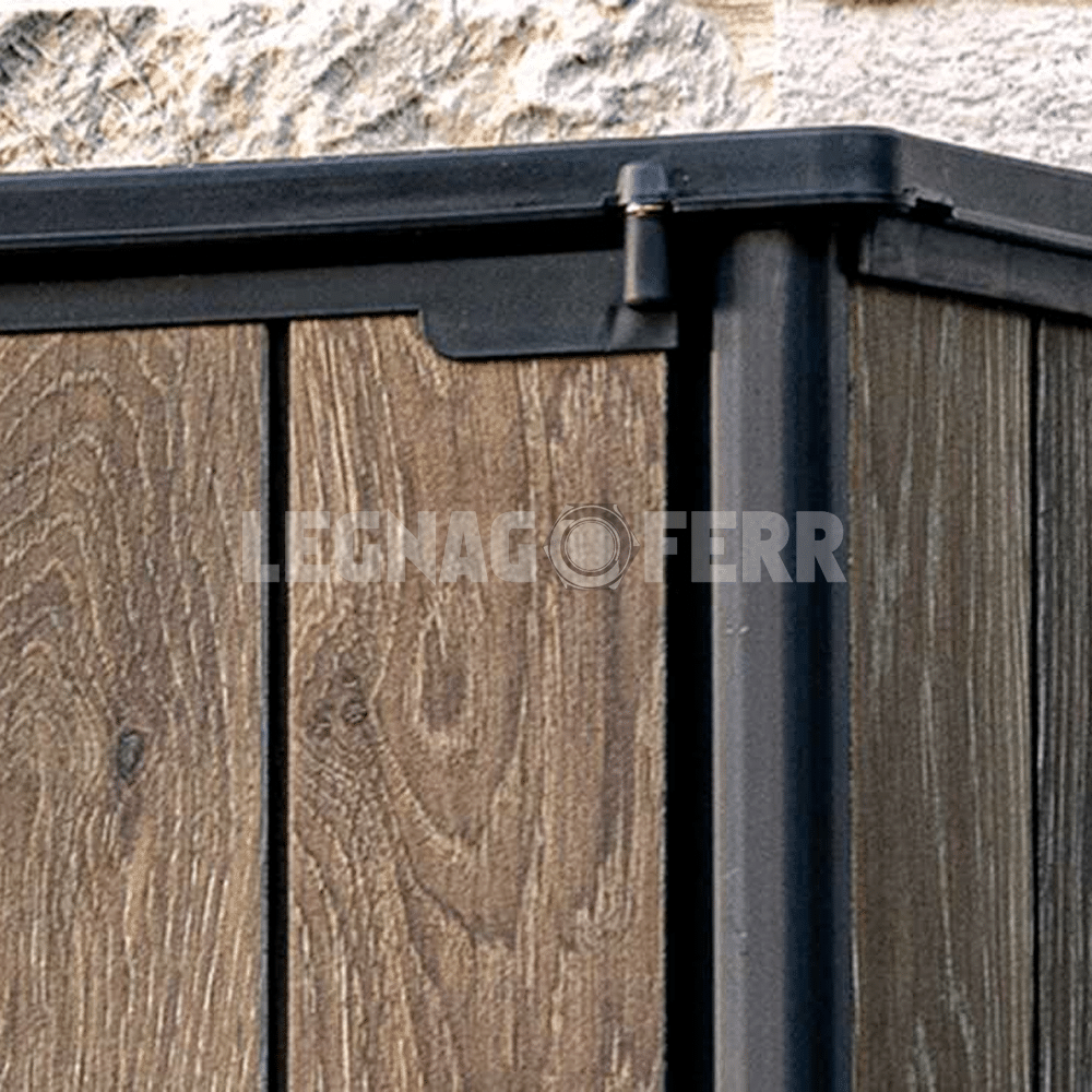 Keter Vertical Signature Walnut Armadio Porta Attrezzi 140x73x170 cm 8 keter vertical legnagoferr7