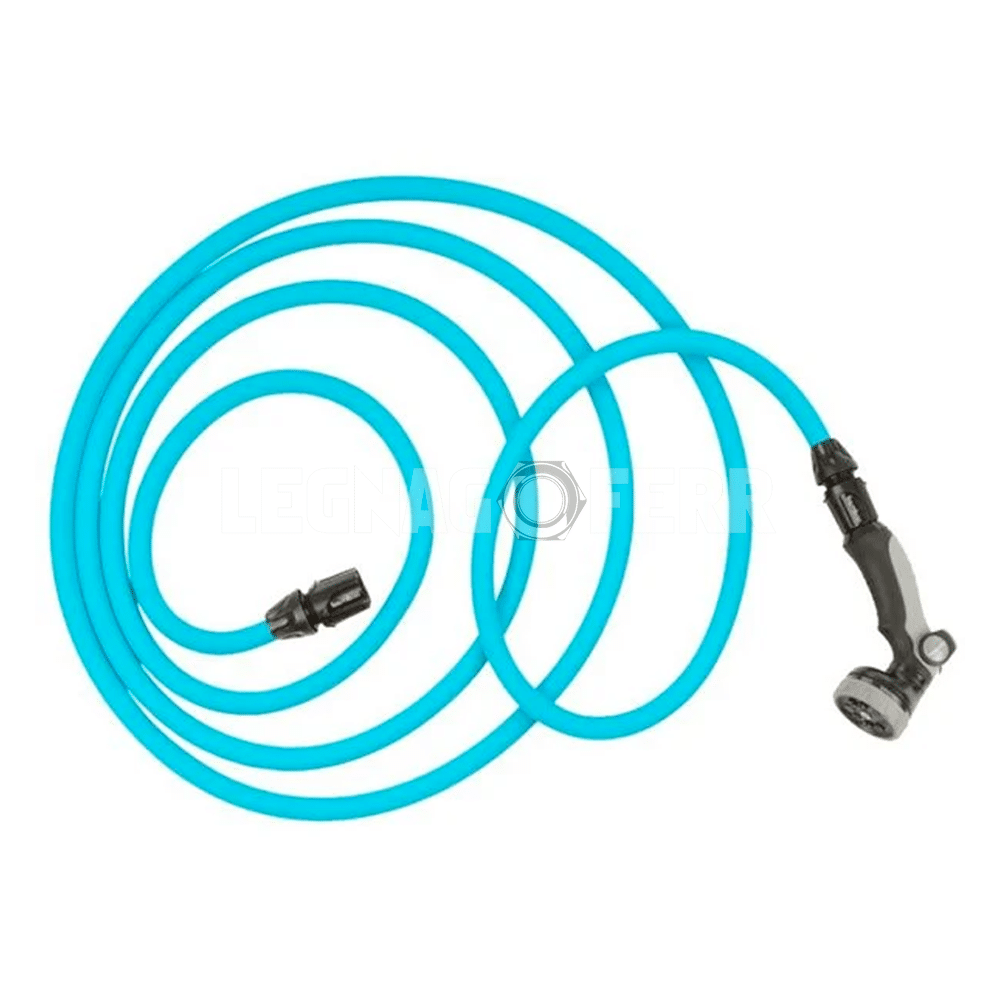 Tubo Irrigazione Estensibile da 5m a 15m con Pistola Bamboo BX50 1 tubo estensibile 15m legnagoferr