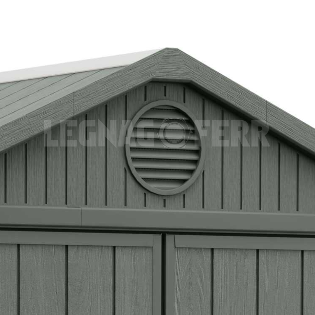 Keter Darwin 4x6 Evotoch Verde Casetta da Giardino 125x184x205 cm 4 Casetta Keter Darwin 4x6 125x184 cm Resina Effetto Legno legnagoferr (2)