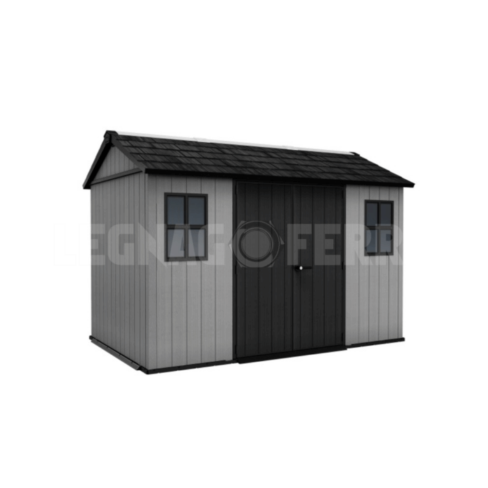 Casetta Keter Newton Plus 7511 1175 230x350 cm Resina Evotech Grigio legnagoferr