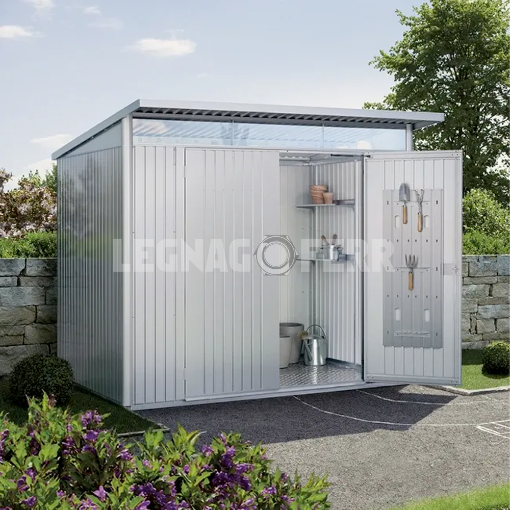 Casetta Porta Attrezzi Biohort AvantGarde A5 ECO 260x220x218 cm Porta Doppia 1 casetta biohort avantgarde eco legnagoferr