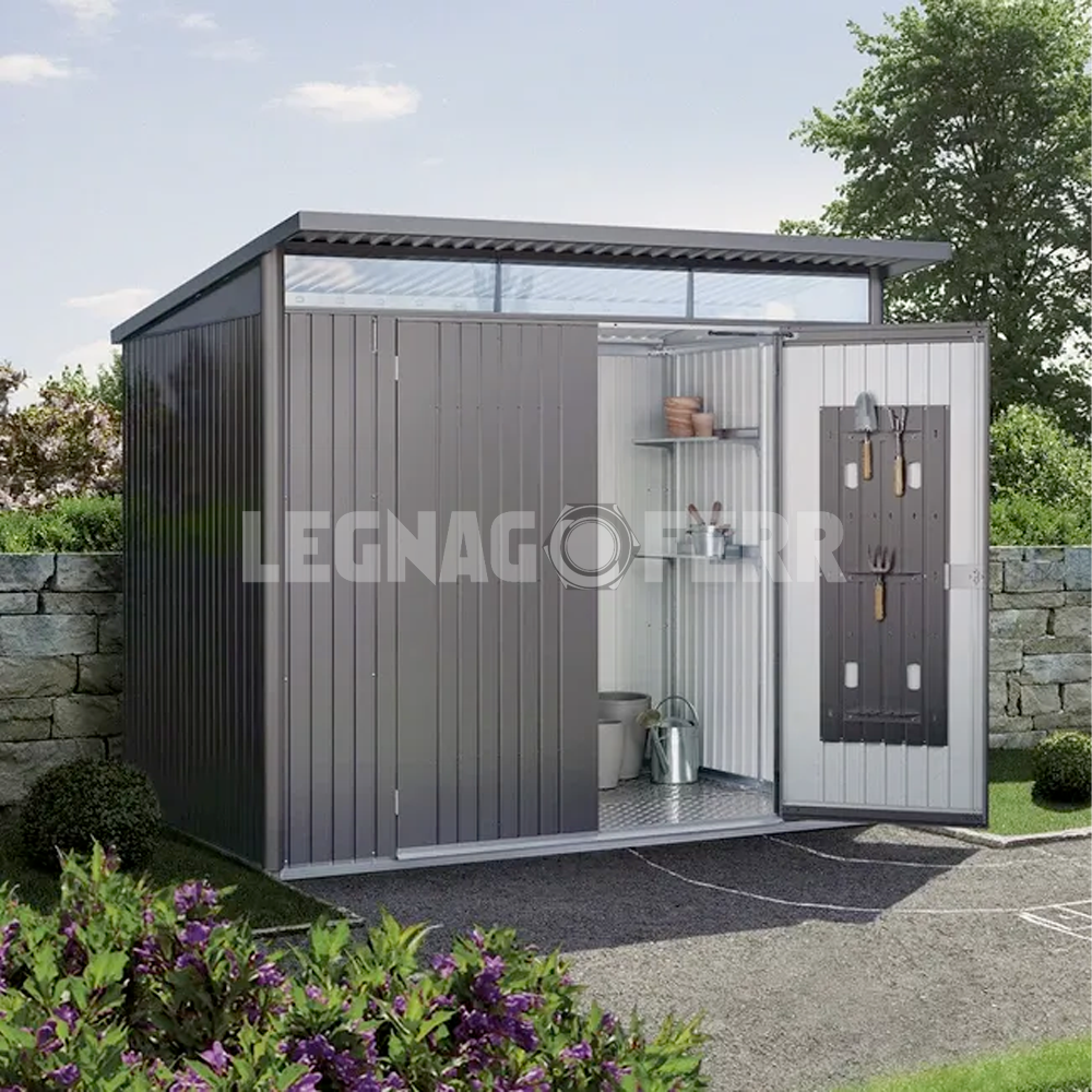 Casetta Porta Attrezzi Biohort AvantGarde A5 ECO 260x220x218 cm Porta Doppia 5 casetta biohort avantgarde eco legnagoferr4