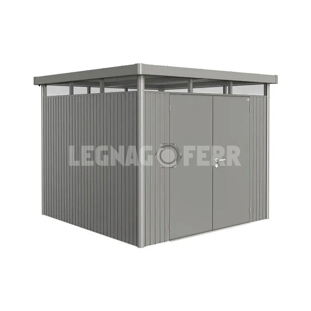 Casetta Porta Attrezzi Biohort HighLine H4 275x275x222 cm Porta Doppia 2 casetta biohort highline legnagoferr1
