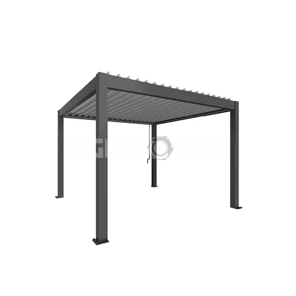 Pergola Biohort 3,5x3,5 367,5x367,5x264 Cm 6 pergola biohort 3 legnagoferr5