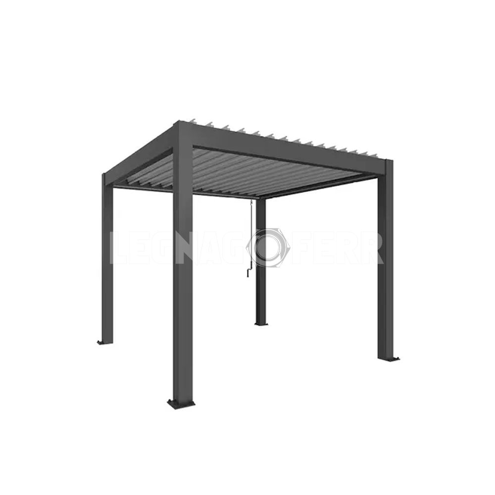 Pergola Biohort 3x3 312x312x264 Cm 6 pergola biohort 3x3 legnagoferr5
